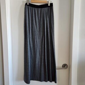 RW&CO. Gray Maxi Skirt with Slit